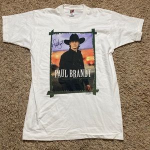 Signed VTG 1997 Paul Brandt Country Tour T-Shirt